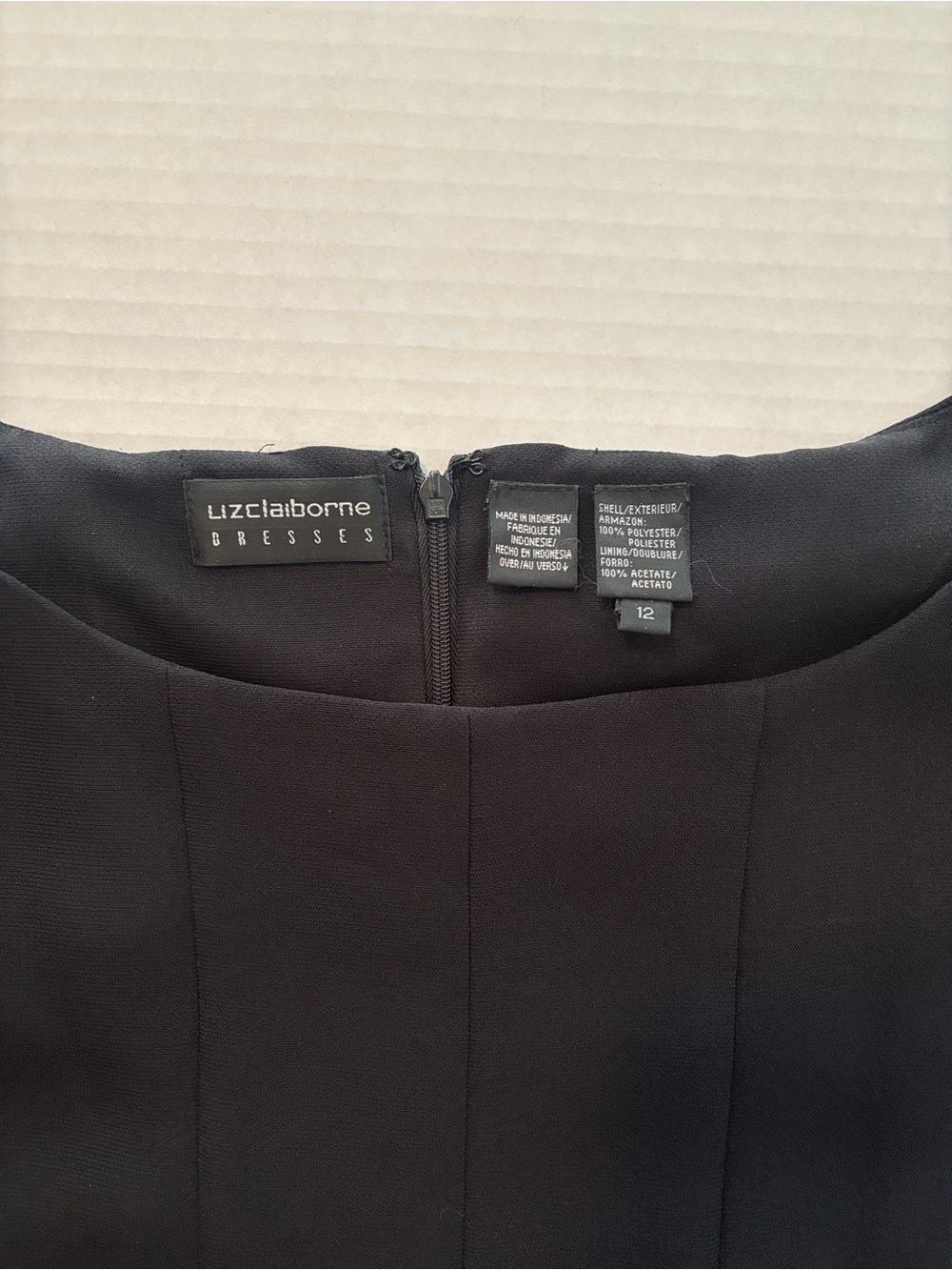 Liz Claiborne Black Short-Sleeve Midi pleated Dress - Picture 3 of 9